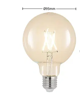 Stmívatelné LED žárovky Arcchio LED žárovka E27 4W 2700K G95 globe filament čirá