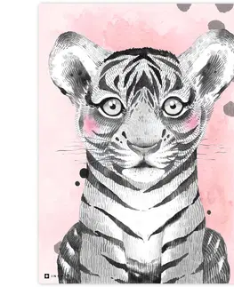 Obrazy do dětského pokoje Obraz do dětského pokoje - Barevný s tygrem
