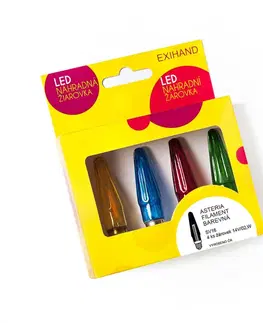 LED žárovky Exihand LED Blistr 4 barevné žárovky ASTERIA  FILAMENT 14V/0,1W