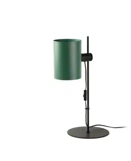 Lampy na noční stolek FARO GUADALUPE černá/zelená stolní lampa