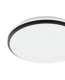 Svítidla Eglo Eglo 900366 - LED Koupelnové stropní svítidlo PINETTO LED/15,6W/230V IP44 černá 