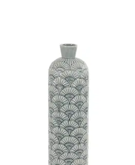Dekorativní vázy Šedomodrá keramická váza Potenza - Ø16*59 cm Light & Living 5982421