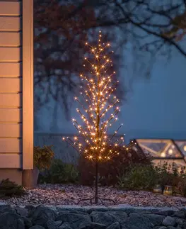 Umělý vánoční stromek Konstsmide Christmas Světelný strom LED, černý, 150 cm