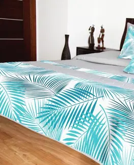Přehozy na postel 3D s barevným potiskem Přehoz na postel s modrým potiskem