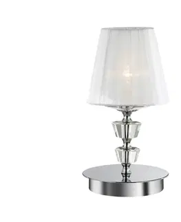 Lampy Ideal Lux Ideal Lux - Křišťálová stolní lampa 1xE14/40W/230V 