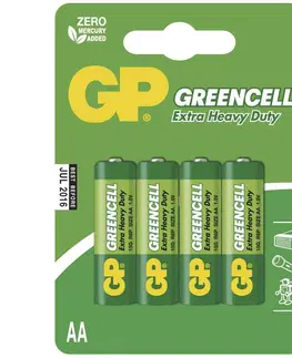 Osvětlení a elektro Baterie GP Greencell R6 (AA), 4 ks