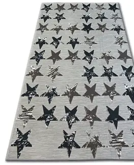 Koberce a koberečky Dywany Lusczow Kusový koberec LISBOA 27219/975 hvězda hnědý, velikost 80x150