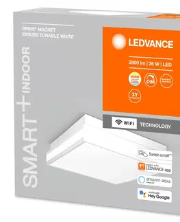 Inteligentní stropní svítidla LEDVANCE SMART+ LEDVANCE SMART+ WiFi Orbis Magnet bílá, 30x30cm