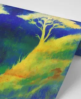 Abstraktní tapety Tapeta kouzelná dvojice stromů
