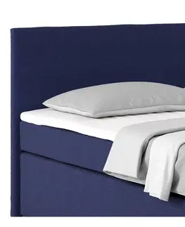 Americké postele Manželská Postel Nero, 180x200, Modrá