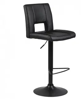 Barové židle Actona Otočná barová židle Sylvie černá