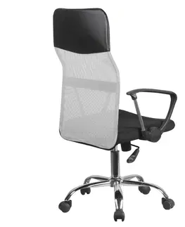 Kancelářské židle Ak furniture Kancelářská židle FULL na kolečkách černá/šedá