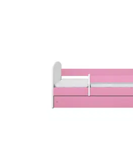 Dětské postýlky Kocot kids Dětská postel Classic II růžová, varianta 80x160, bez šuplíků, bez matrace