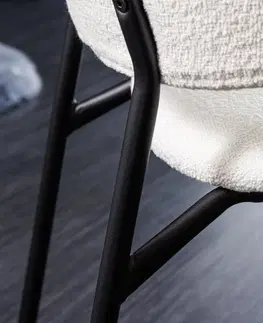 Židle Jídelní židle 2 ks CHRYSAOR Dekorhome Bílá / zlatá