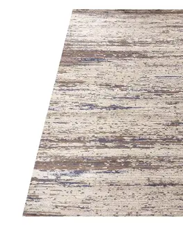 Moderní koberce Designový koberec s melírováním hnědé béžové a modré fabry