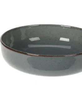 Talíře EH Porcelánový hluboký talíř Dark Grey, 15 cm
