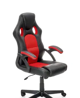 Kancelářské židle HALMAR Kancelářské křeslo Belis černé/červené