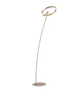 Stojací lampy Paul Neuhaus LED stojací lampa Titus, stmívatelná, mosaz matná
