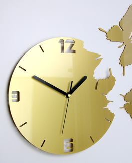 Nalepovací hodiny ModernClock 3D nalepovací hodiny Butterfly zlaté