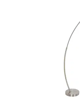 Obloukové stojací lampy Rabalux stojací lampa Otto E27 1x MAX 60W saténová chromová 5593
