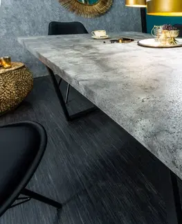 Jídelní stoly Jídelní stůl LADON beton Dekorhome