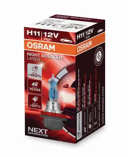 Autožárovky OSRAM H11 64211NL NIGHT BREAKER LASER 55W 12V +150%
