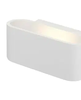 Osvětlení stěn SLV BIG WHITE OSSA 150, nástěnné svítidlo, QT-DE12, oválné, up/down, bílé, D/Š/V 18/8/7 cm, max. 100 W 151451