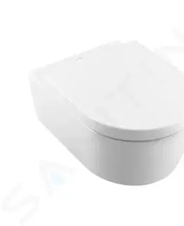 Záchody VILLEROY & BOCH Avento Závěsné WC se sedátkem SoftClosing, DirectFlush, alpská bílá 5656HR01