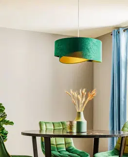 Závěsná světla Maco Design Závěsné svítidlo Vivien, dvoubarevné, zeleno-zlaté