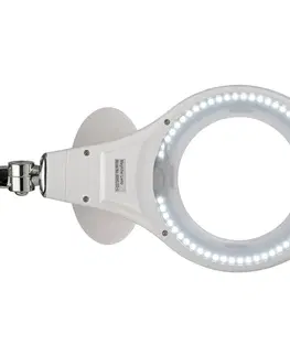Stolní lupy s osvětlením Maul LED zvětšovací lampa MAULmakro, bílá