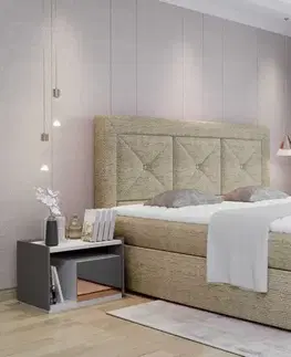 BOXSPRING postele Artelta Čalouněná manželská postel IDRIS | 160 x 200 cm Farebné prevedenie IDRIS: Dora 28