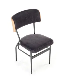 Židle HALMAR Jídelní židle SMART-KR dub/černá