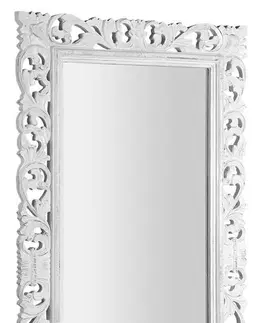 Koupelnová zrcadla SAPHO SCULE zrcadlo ve vyřezávaném rámu 80x150cm, bílá IN328
