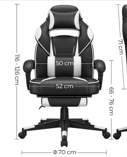 Kancelářské židle SONGMICS Kancelářská židle Feuta černá