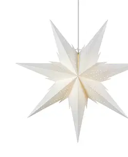 Vánoční světelná hvězda Markslöjd Závěsná hvězda Daria, bílá Ø 60 cm