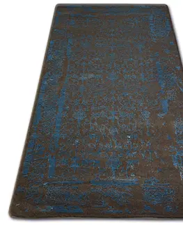 Koberce a koberečky Dywany Lusczow Kusový koberec MANYAS Mariet hnědo-modrý, velikost 80x150