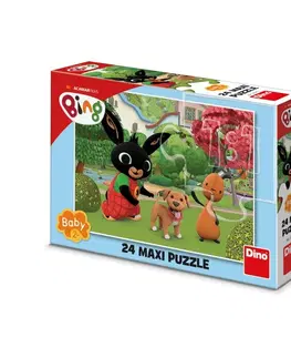 Hračky puzzle DINO - Bing S Pejskem 24 Maxi Puzzle