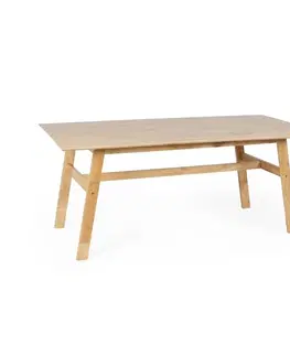 Jídelní stoly Hector Jídelní kaučukový stůl Lingo obdélníkový hnědý
