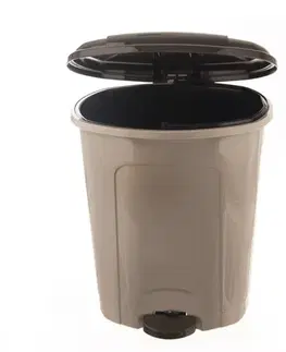Odpadkové koše Orion Koš odp. UH s pedálem 30 l kávově hnědá 