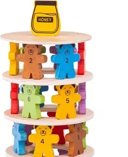 Dřevěné hračky Bigjigs Toys Hra padající medvídci SILICO