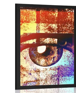 Abstraktní a vzorované Plakát surrealistické oko