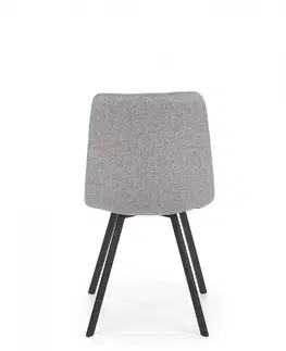 Židle HALMAR Designová židle Chlorett šedá