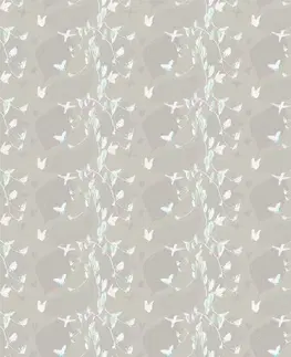 Samolepící tapety Samolepící tapeta krásné motýly na šedém pozadí