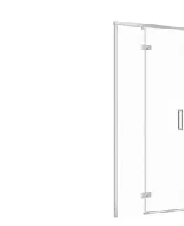 Sprchové kouty CERSANIT Sprchové dveře LARGA chrom 90X195, levé, čiré sklo S932-120