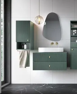 Koupelnový nábytek Hector Skříňka LORE na desku umyvadla 80 cm zelená