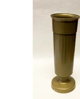 Dekorativní vázy BESOP - Váza na hrob 35cm zatížená zlatá