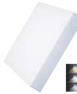 LED nástěnná svítidla Solight LED mini panel CCT, přisazený, 24W, 1800lm, 3000K, 4000K, 6000K, čtvercový WD175