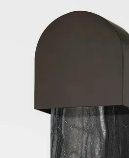 Designová nástěnná svítidla HUDSON VALLEY nástěnné svítidlo HOBART ocel černá mosaz GU10 1x9W 1851-BBR-CE