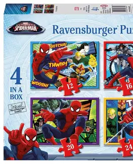 Hračky puzzle RAVENSBURGER - Disney Spider-Man 12/16/20/24 Dílků