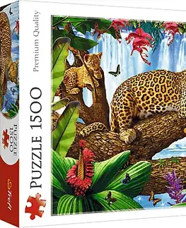 Hračky puzzle TREFL - Puzzle 1500 Odpočinek mezi stromy